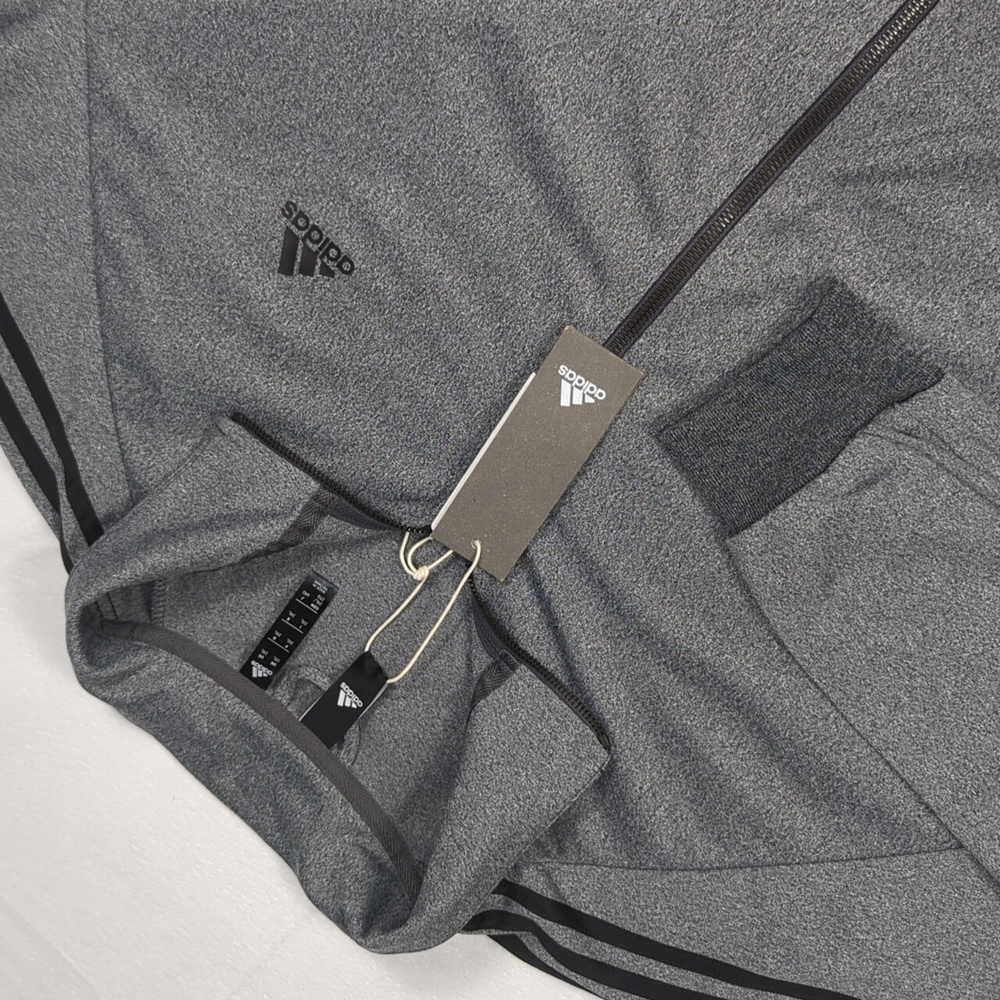 NEW Adidas CD8752 Mens Essentials 3-Stripe Full Zip Tricot Tracktop Size XXL